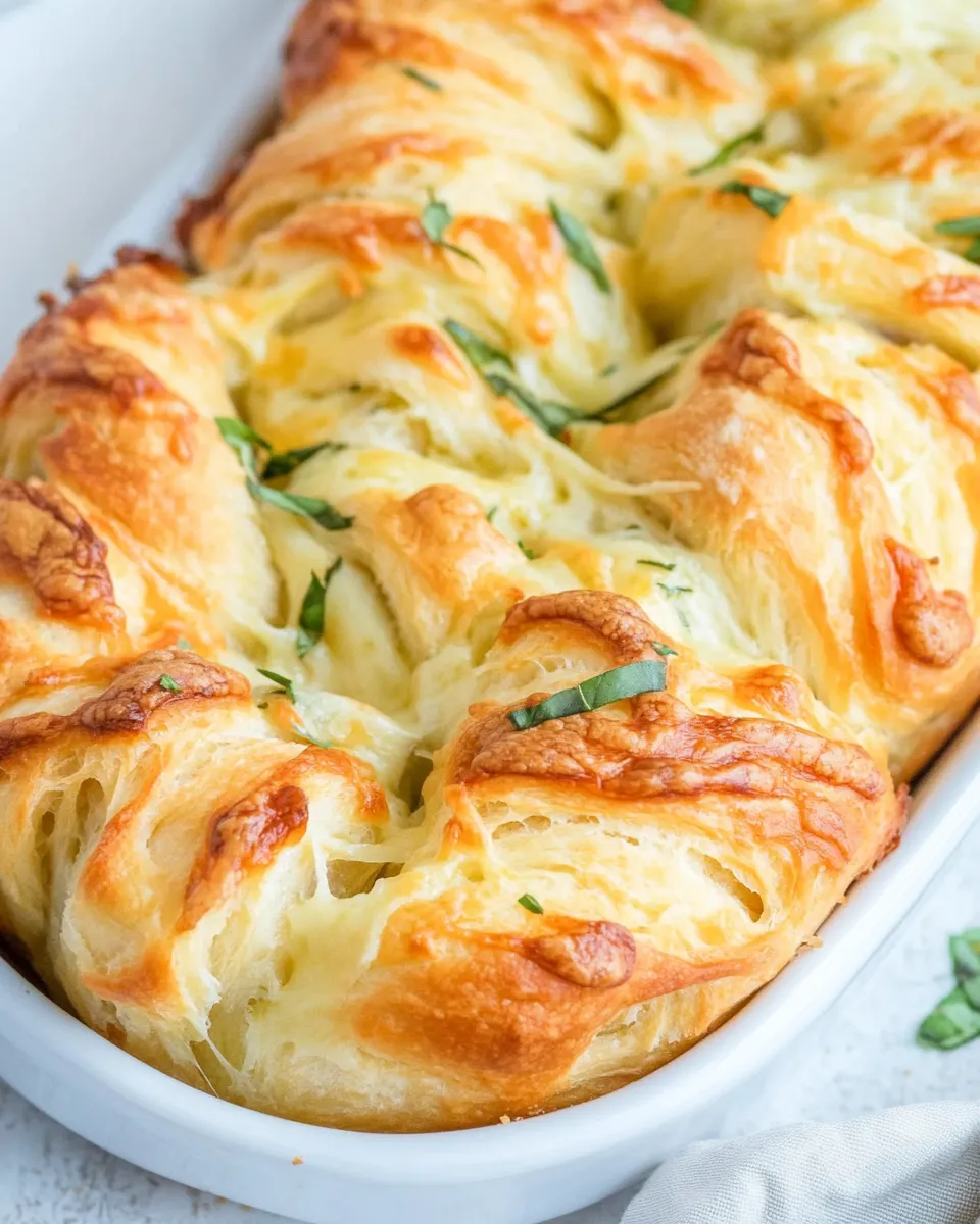 Classic Cheesy Pull Apart Garlic Bread (With Biscuit Dough!) recipe image