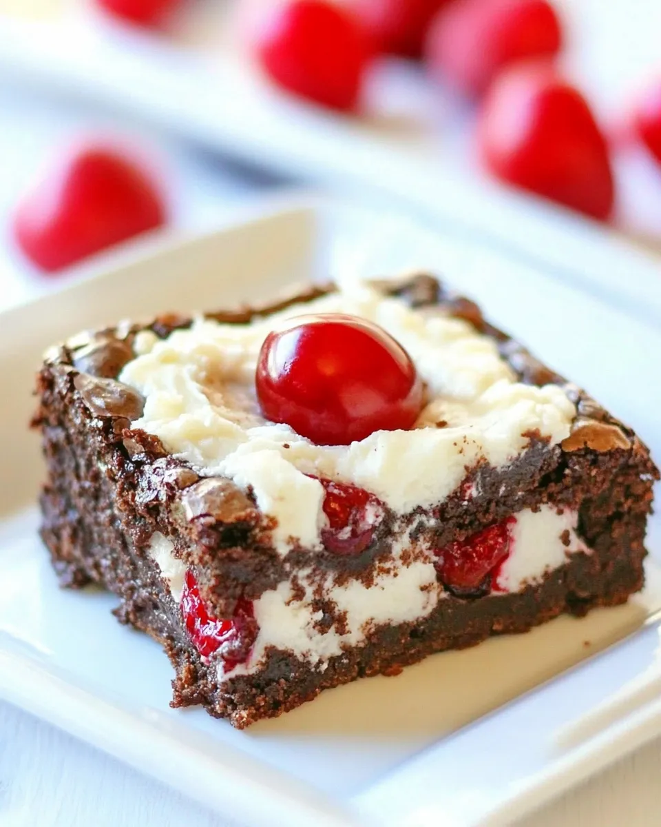 Delicious Cherry Brownie Dream Bars image