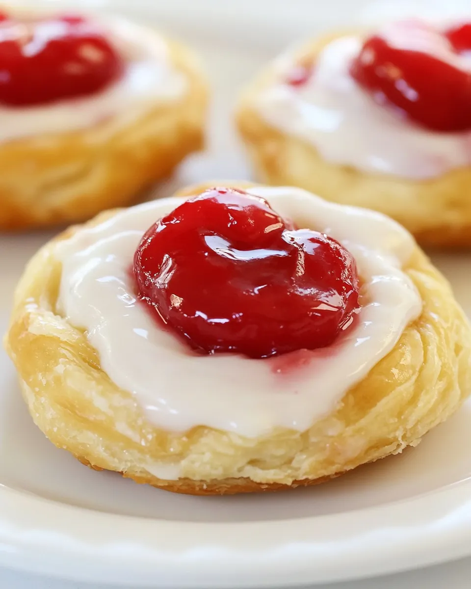 Delicious Cherry Danish dish photo