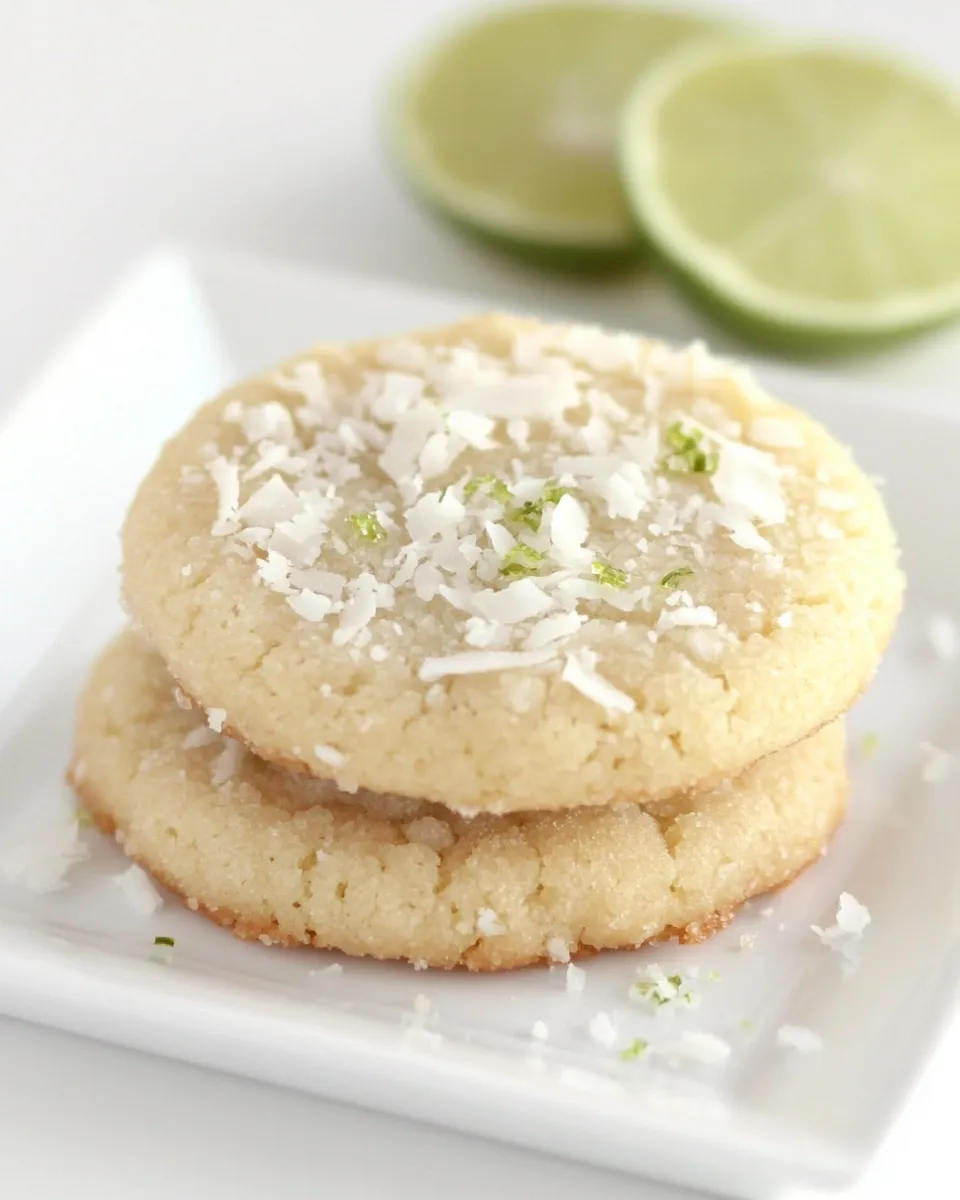 Homemade Chewy Lime and Coconut Sugar Cookie Recipe photo