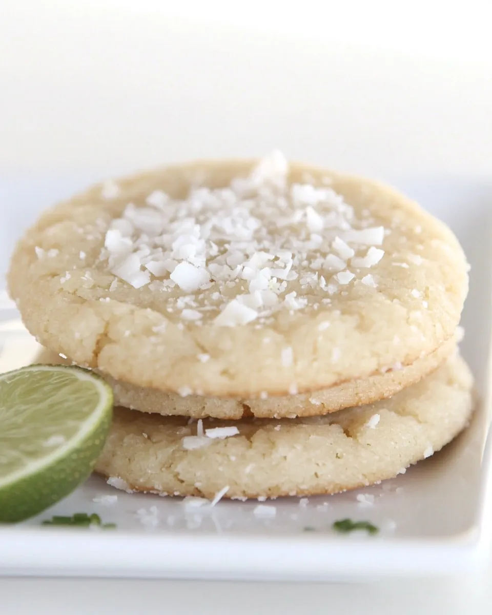 Easy Chewy Lime and Coconut Sugar Cookie Recipe recipe photo