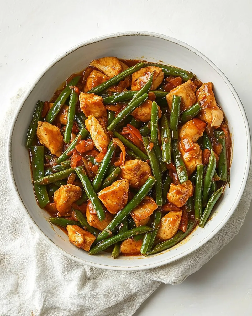 Homemade Chicken And Green Bean Stir-Fry Recipe photo