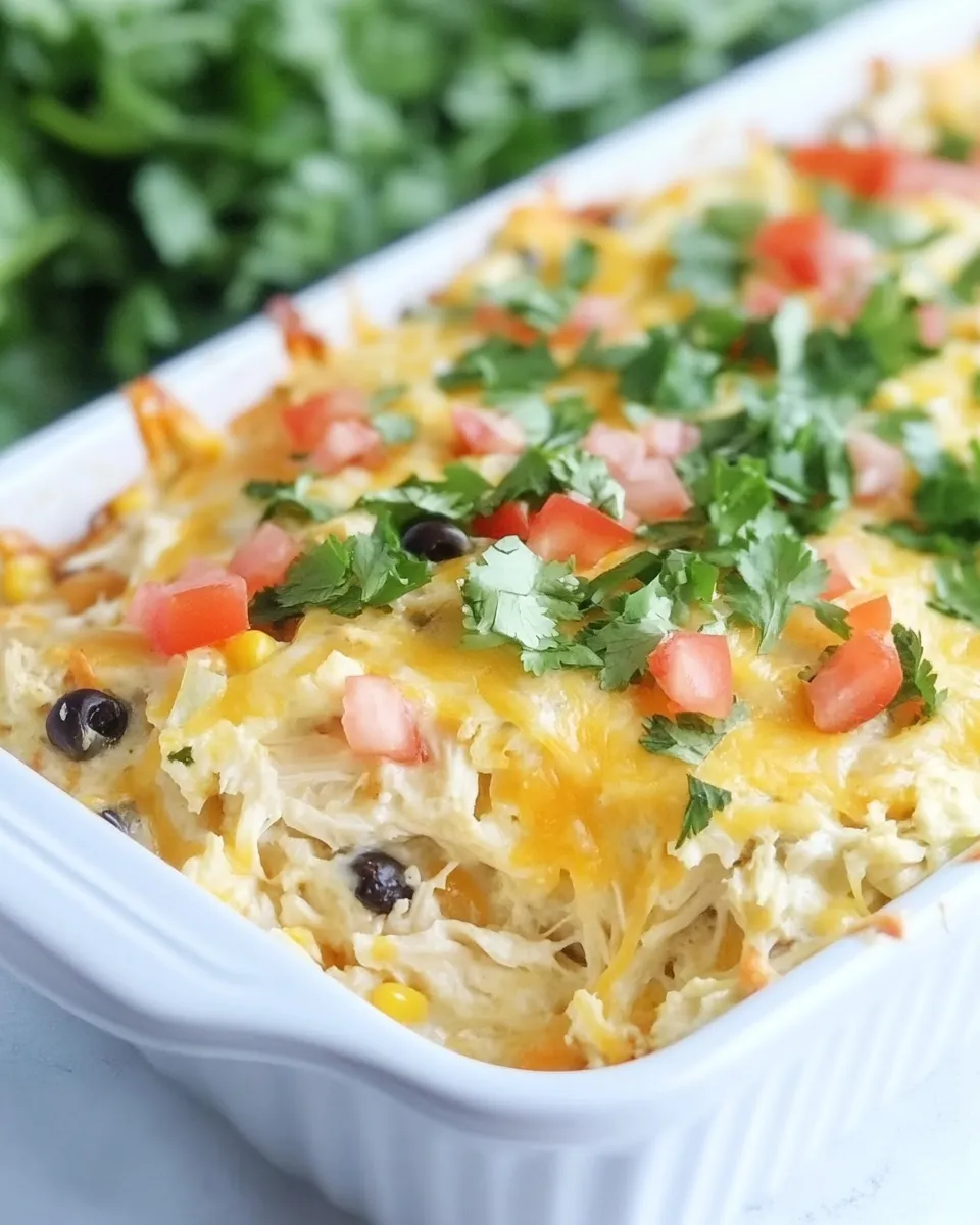 Delicious Chicken Burrito Casserole dish photo