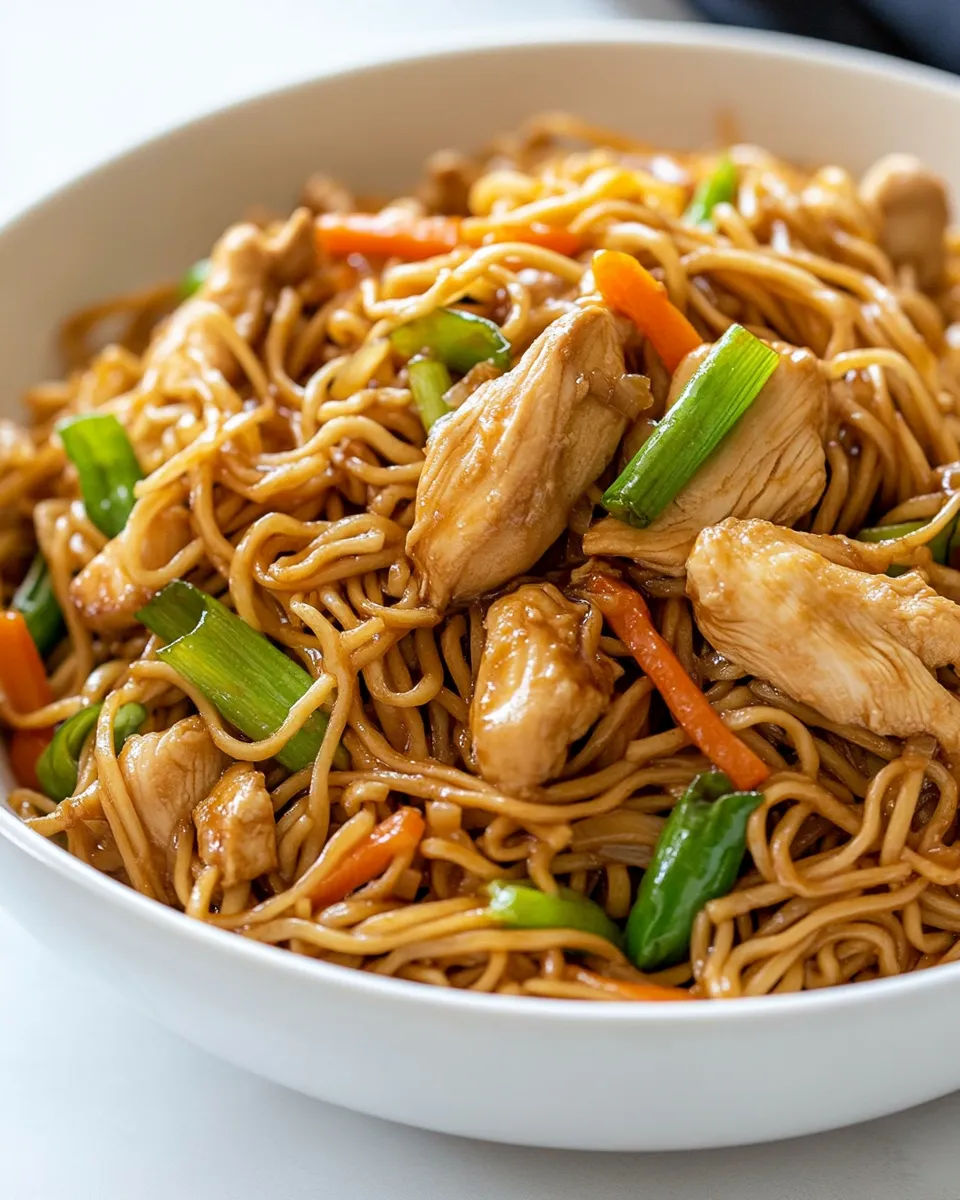 Classic Chicken Chow Mein food shot
