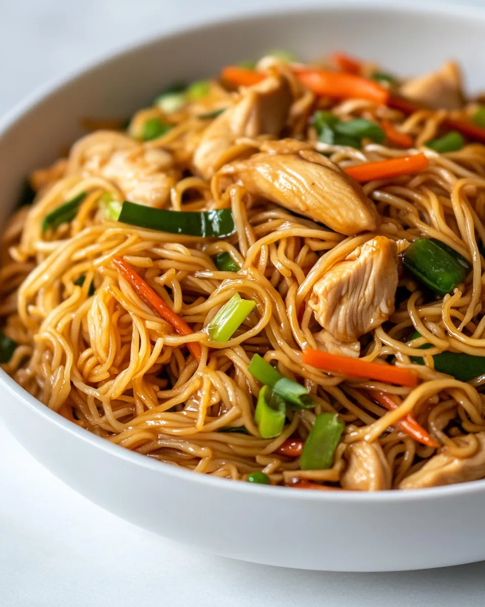 Easy Chicken Chow Mein dish photo