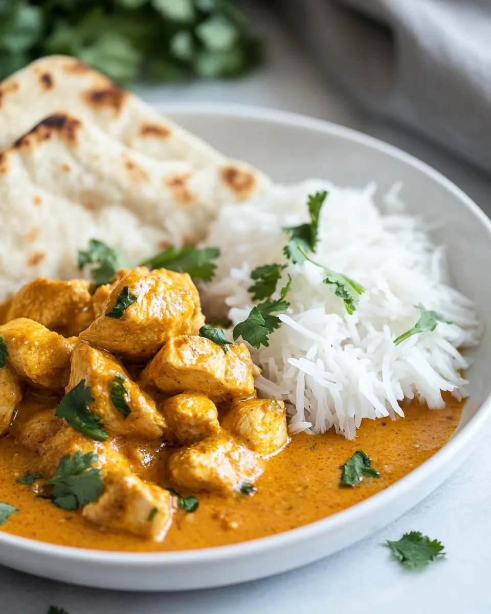 Delicious Chicken Curry plate image