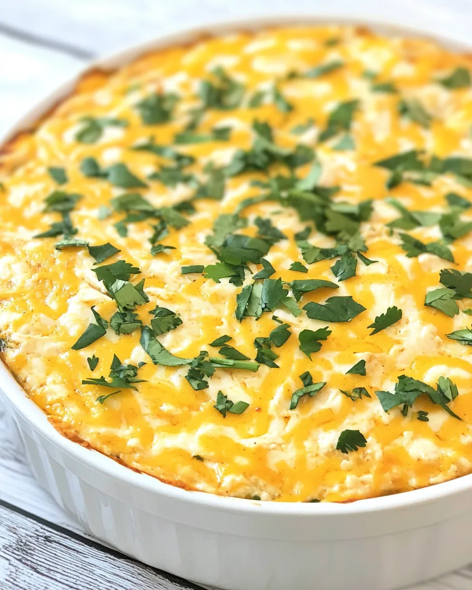 Delicious Chicken Enchilada Dip food shot
