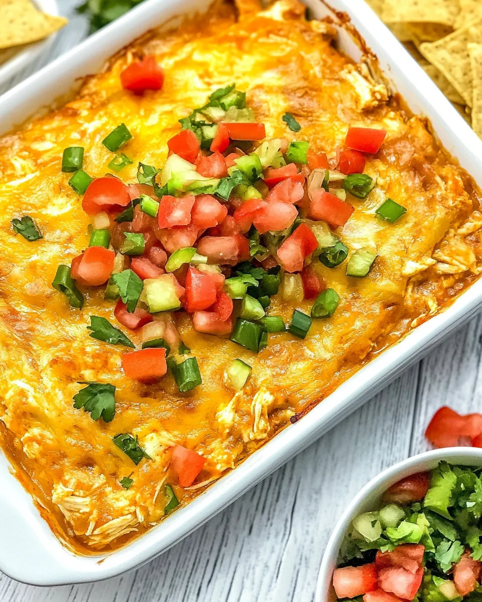 Classic Chicken Enchilada Dip (Low-Carb) recipe image
