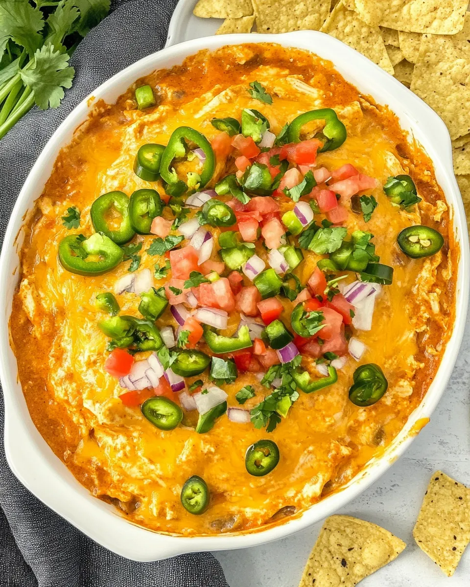 Easy Chicken Enchilada Dip (Low-Carb) dish photo