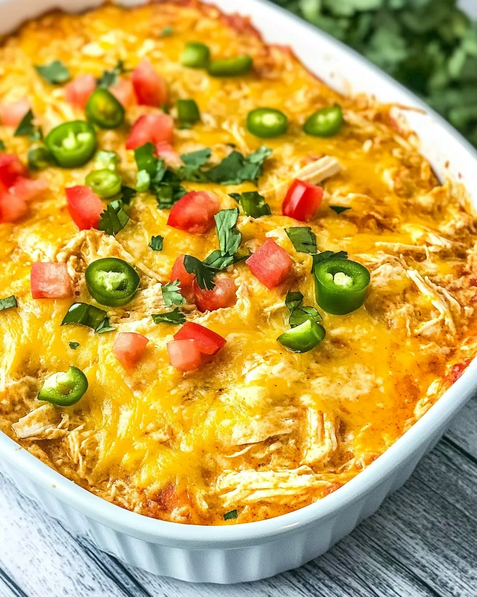 Delicious Chicken Enchilada Dip (Low-Carb) food shot