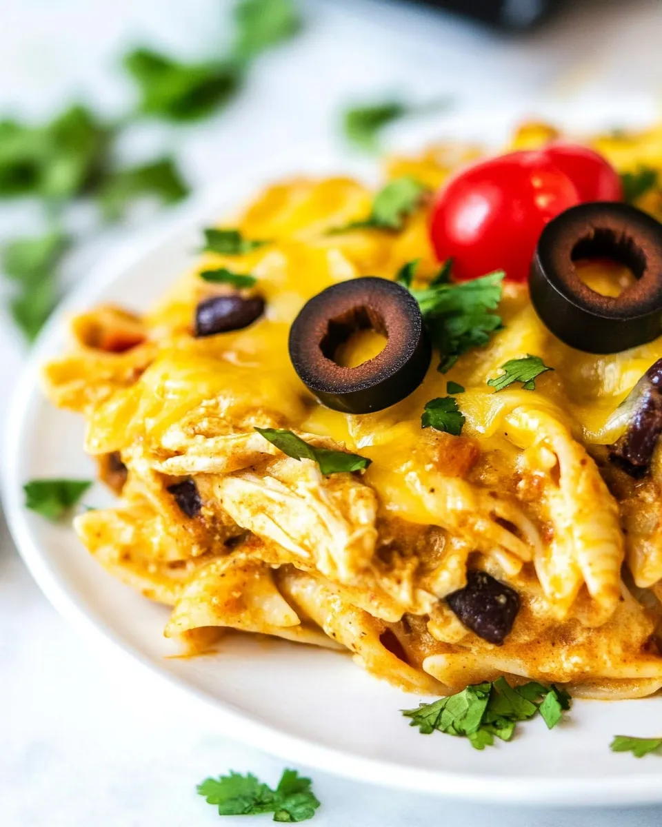 Delicious Chicken Enchilada Pasta recipe photo