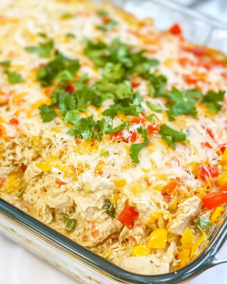 Delicious Chicken Fajita Casserole dish photo