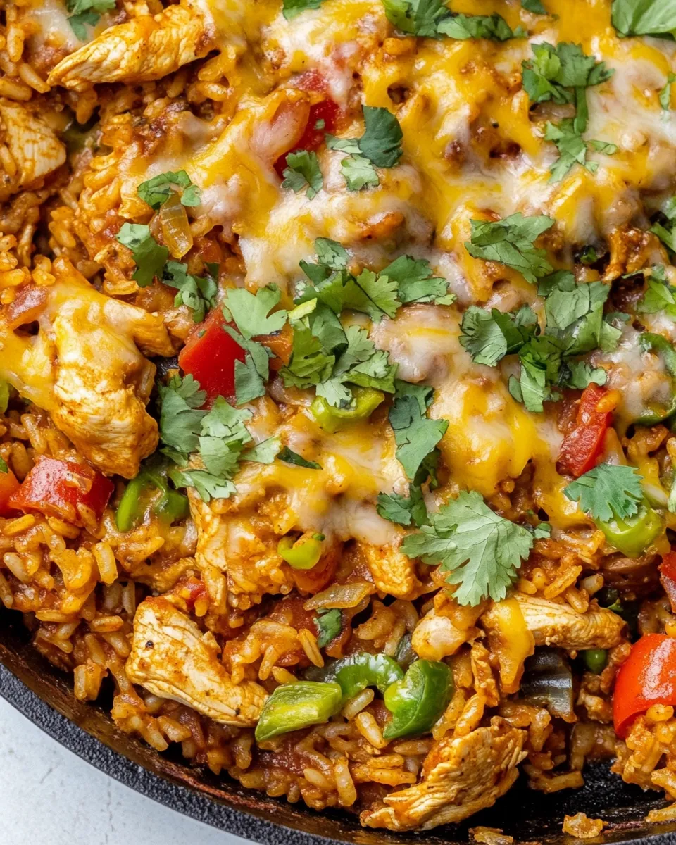 Easy Chicken Fajita Rice Skillet dish photo