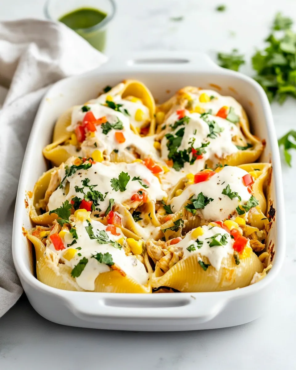 Homemade Chicken Mexican Stuffed Shells recipe photo