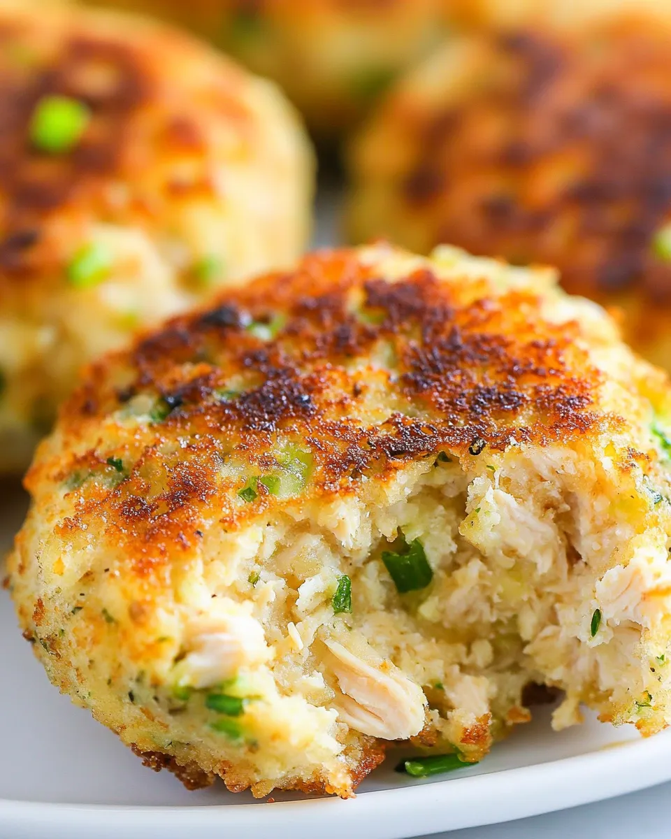 Savory Chicken Patties (Easy Chicken Cakes) shot