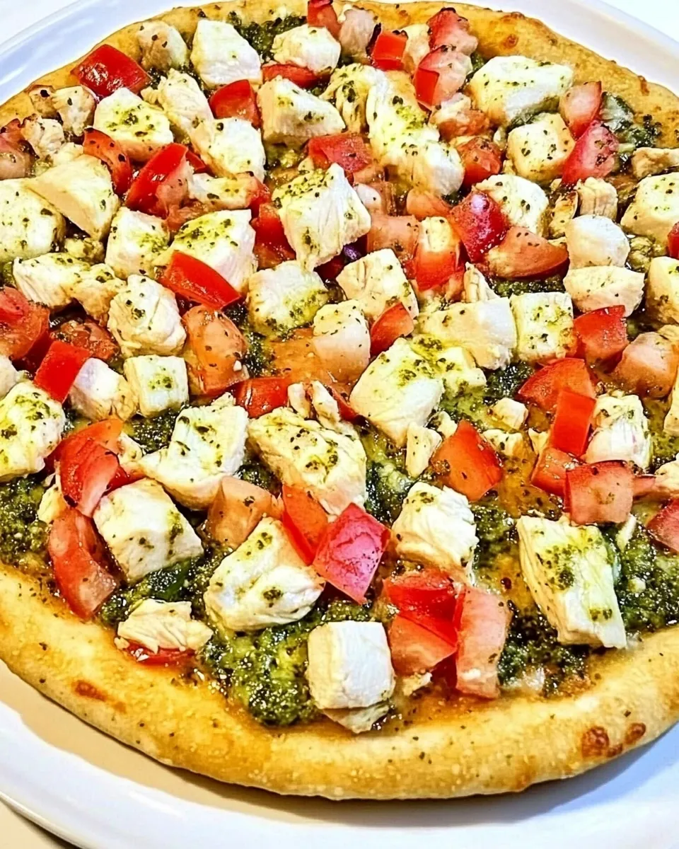Classic Chicken Pesto Pizza recipe image