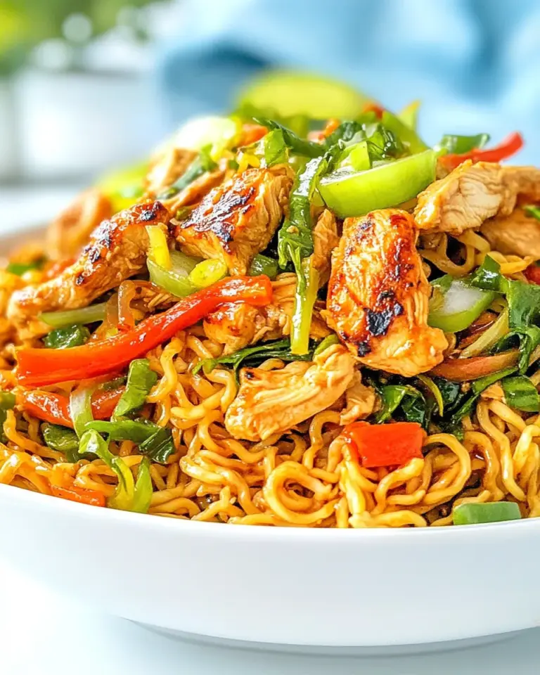Homemade Chicken Ramen Stir Fry recipe photo
