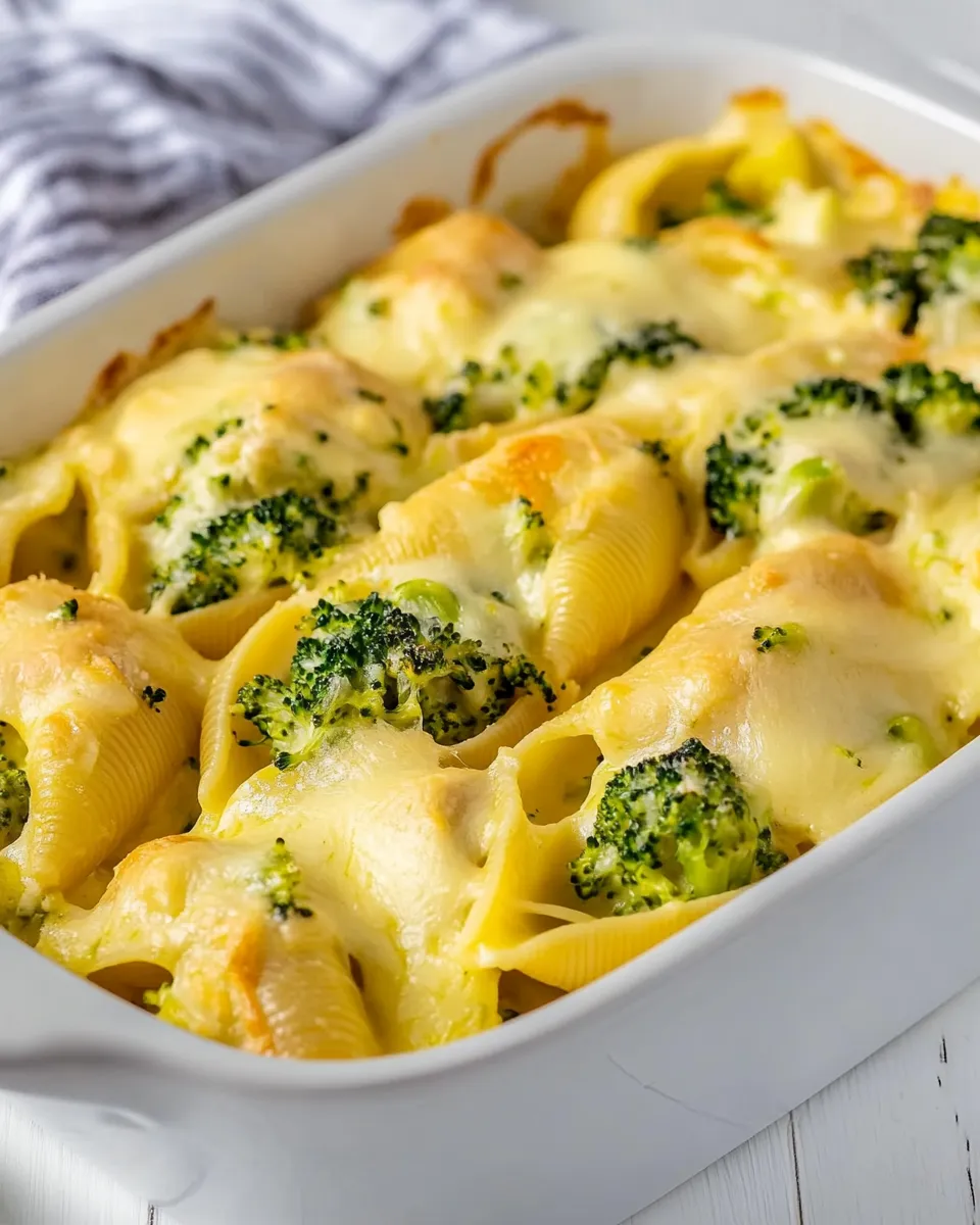 Easy Chicken and Broccoli Stuffed Shells recipe photo