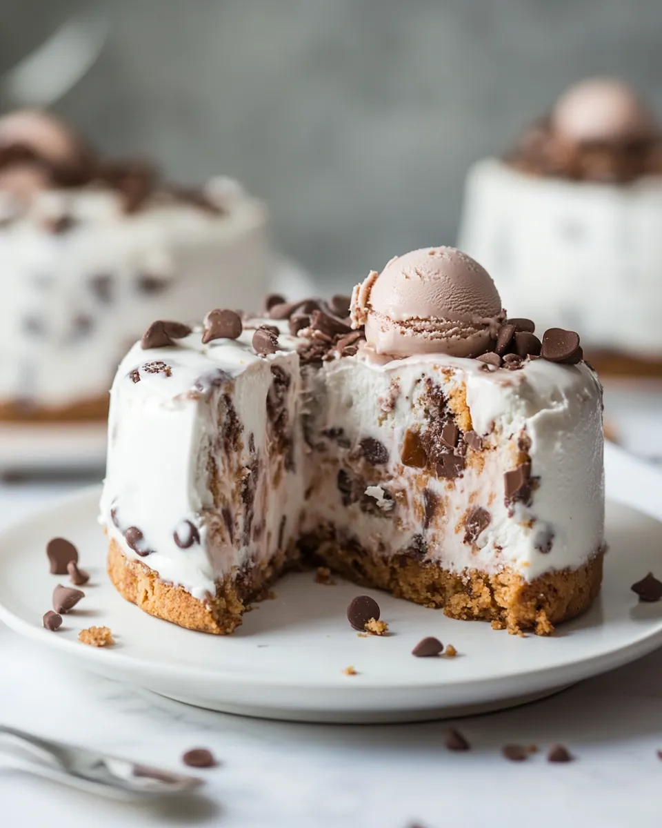 Classic Chickpea Cookie Dough Homemade Ice Cream Cake dish photo