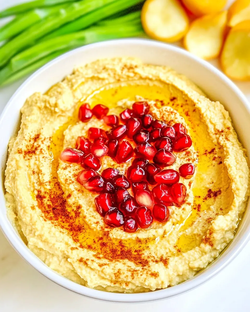 Classic Chickpea Dip with Toasted Cumin and Pomegranate dish photo