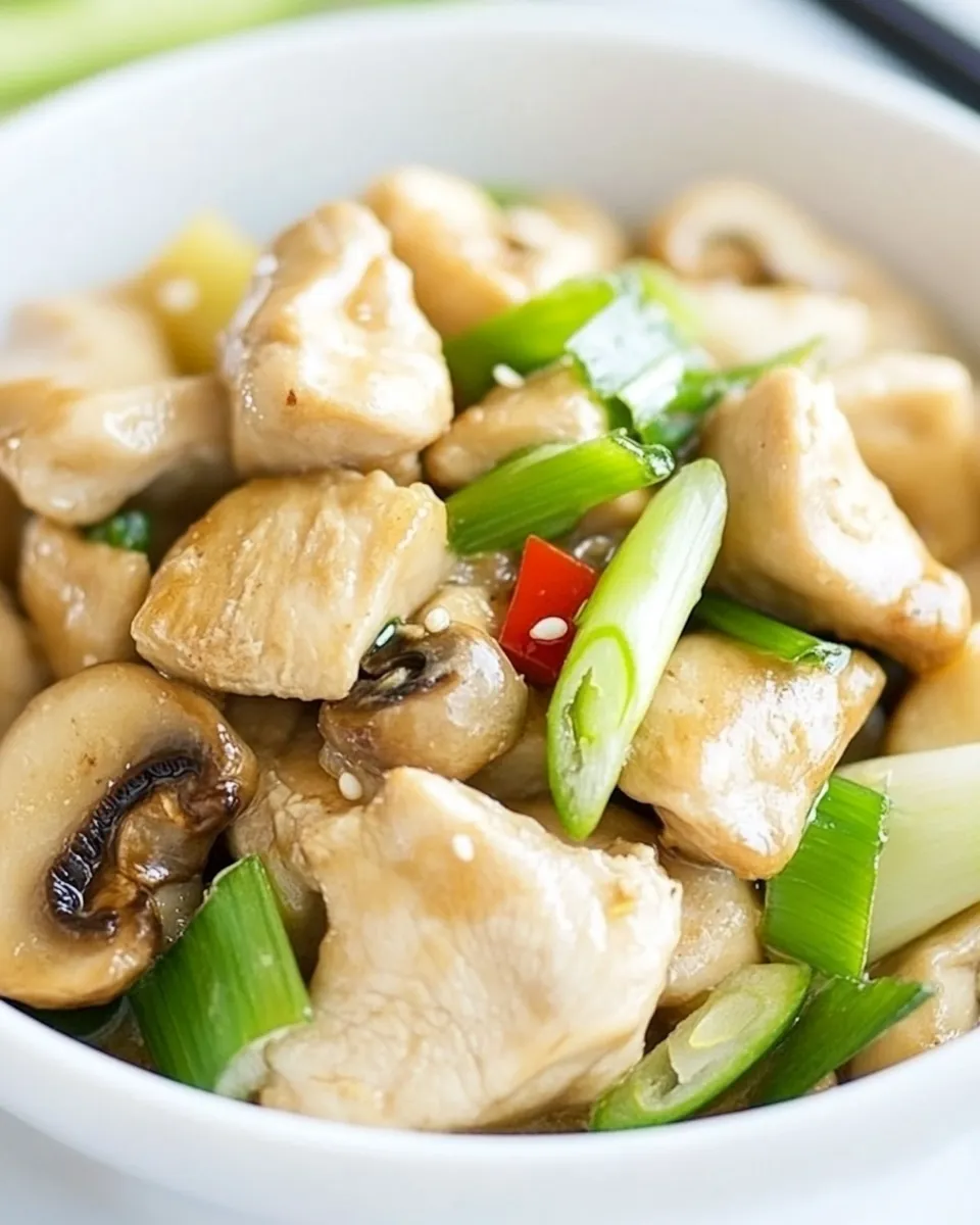 Homemade Chinese Mushroom Chicken photo