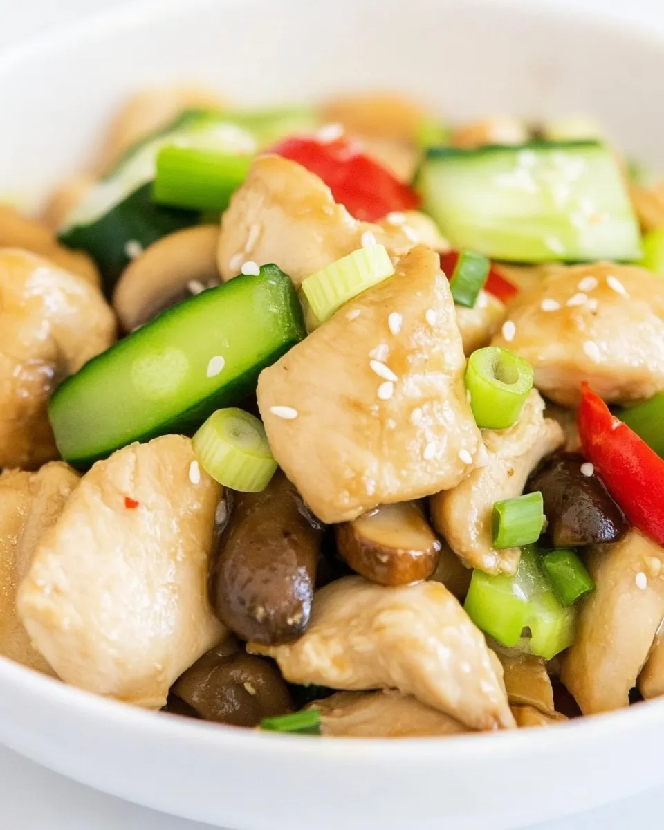 Classic Chinese Mushroom Chicken recipe image