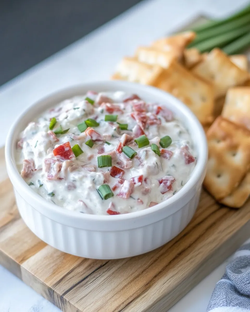Homemade Chipped Beef Dip food shot