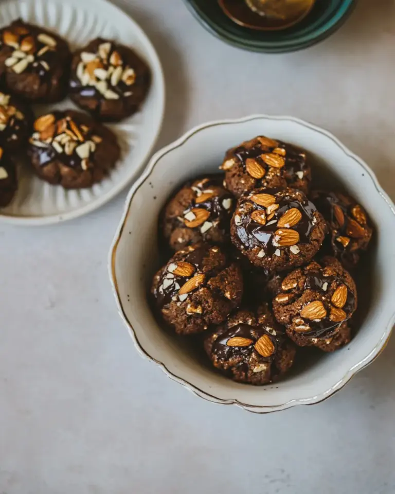 Homemade Chocolate Almond Drop Cookies photo