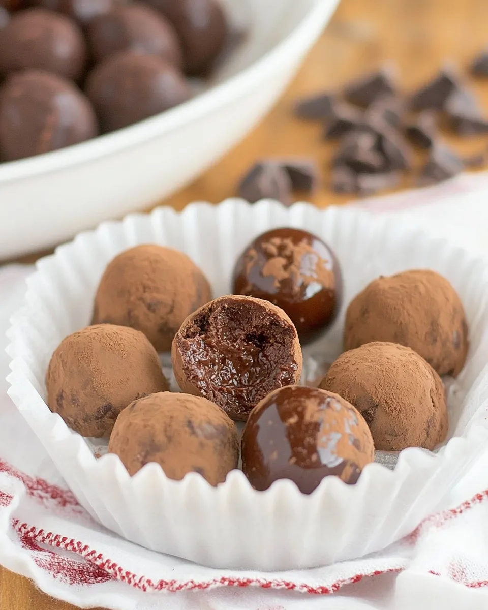 Delicious Chocolate Balsamic Truffles dish photo