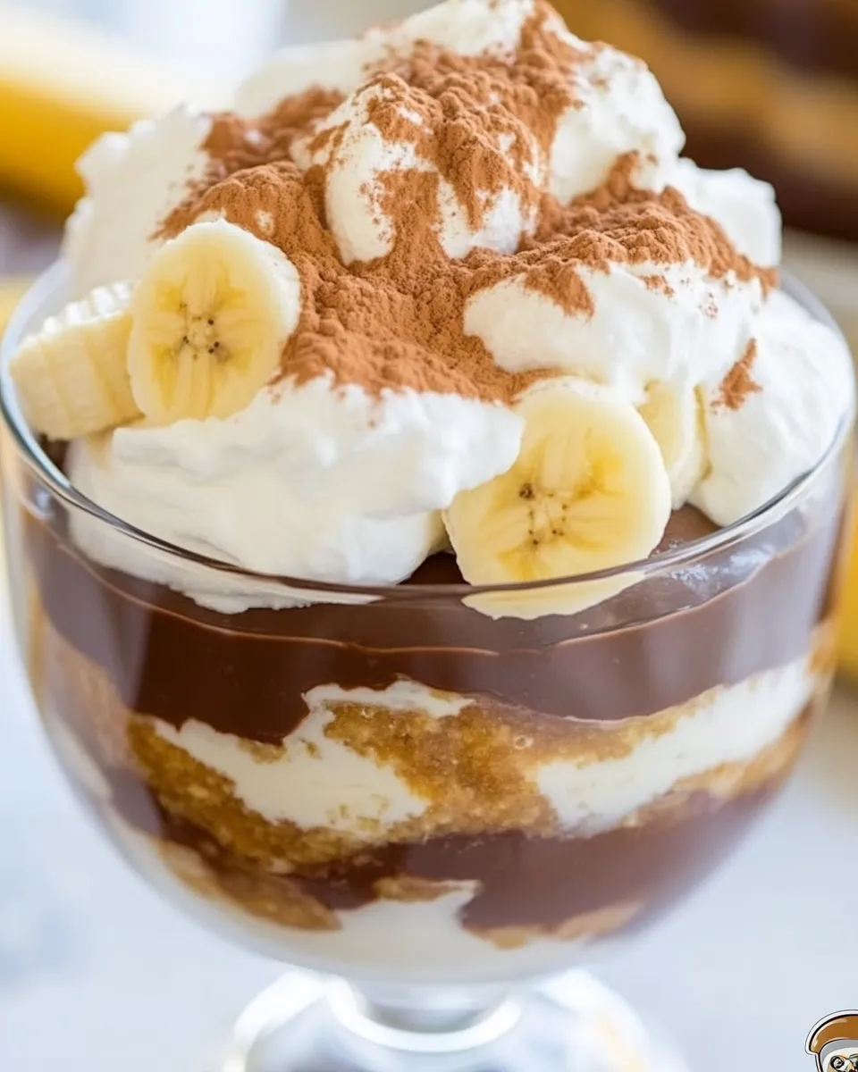 Homemade Chocolate Banana Pudding photo
