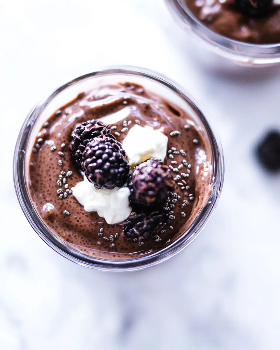 Easy Chocolate Chia Seed Pudding dish photo