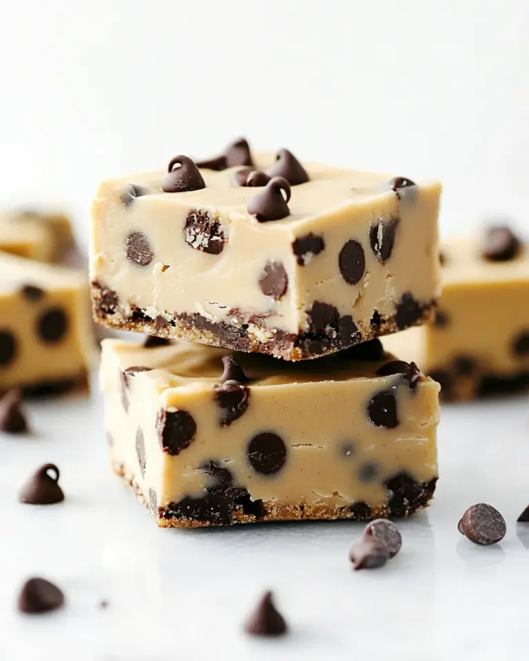 Homemade Chocolate Chip Cookie Dough Bars recipe photo