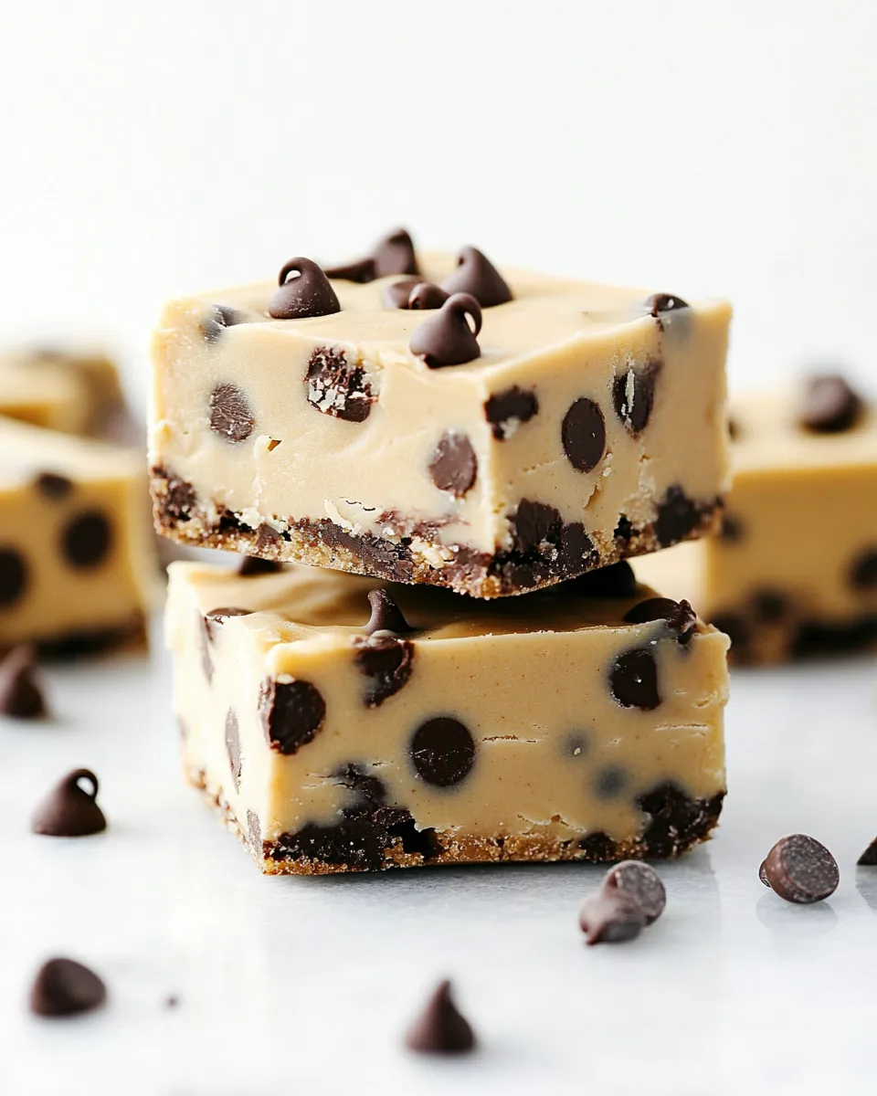 Homemade Chocolate Chip Cookie Dough Bars recipe photo