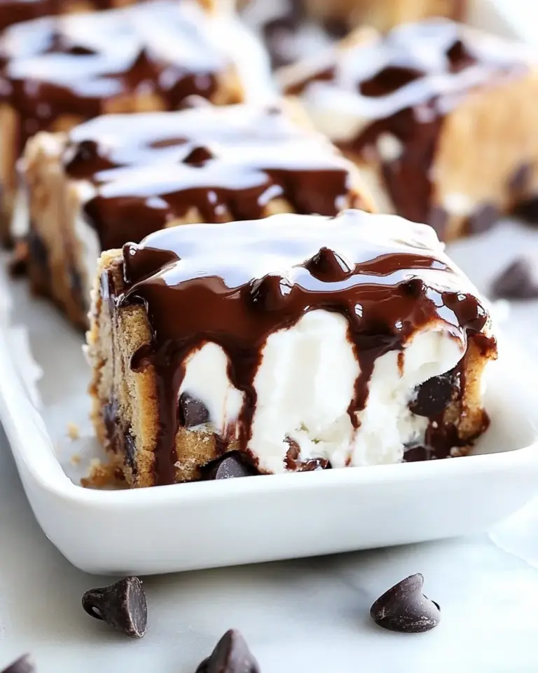 Homemade Chocolate Chip Cookie Ice Cream Bars photo