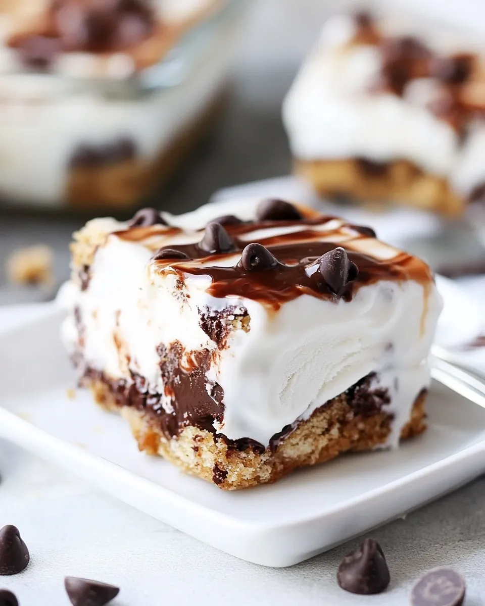 Classic Chocolate Chip Cookie Ice Cream Bars image