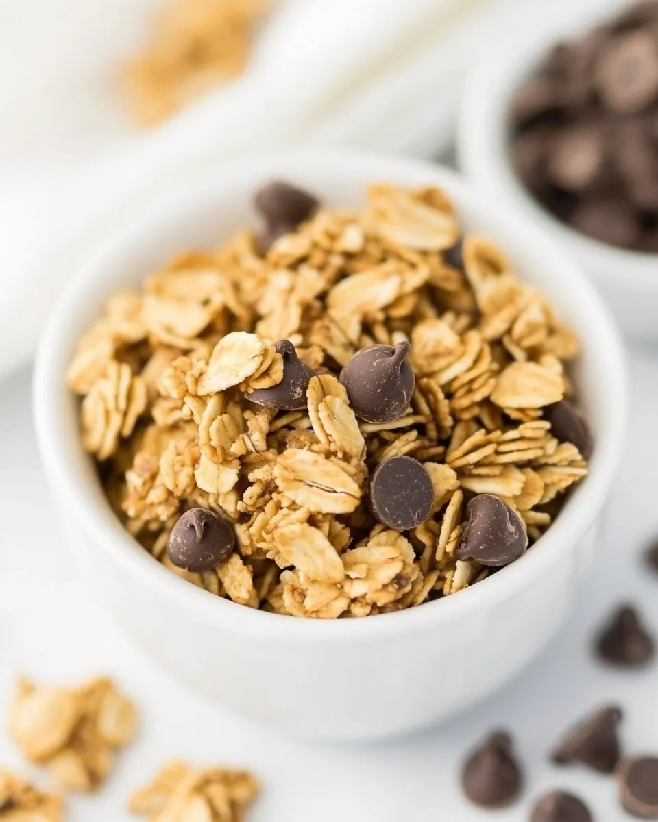 Easy Chocolate Chip Granola food shot