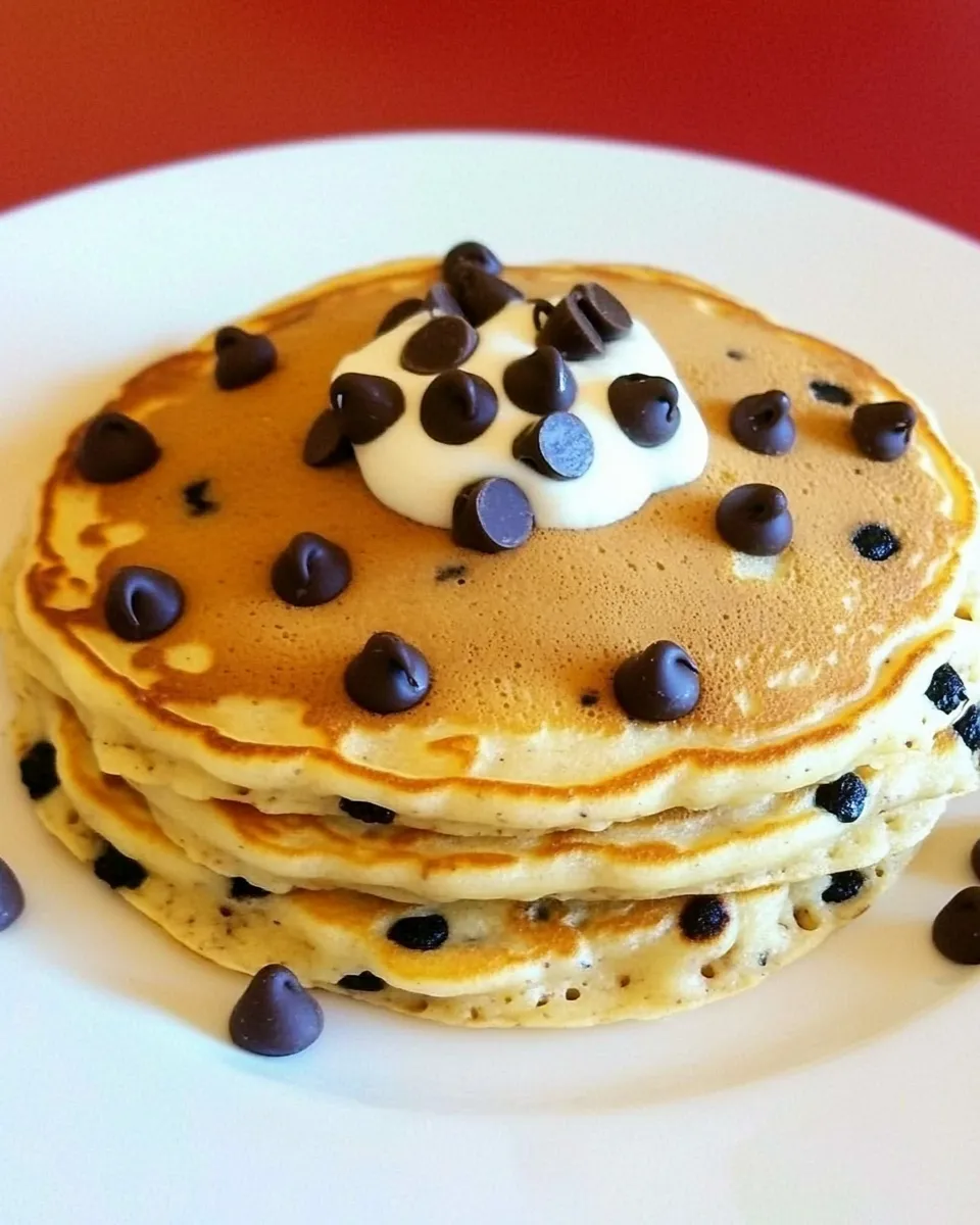 Homemade Chocolate Chip Oatmeal Pancakes recipe photo