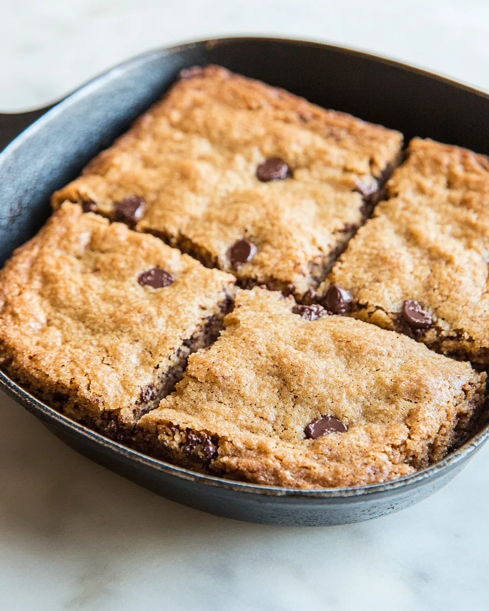 Delicious Chocolate Chip Skillet Cookie Bars dish photo