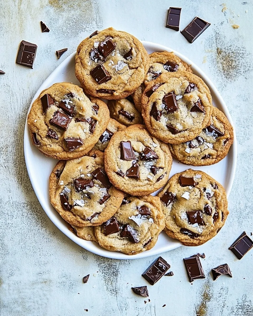 Delicious Chocolate Chunk Cookies plate image