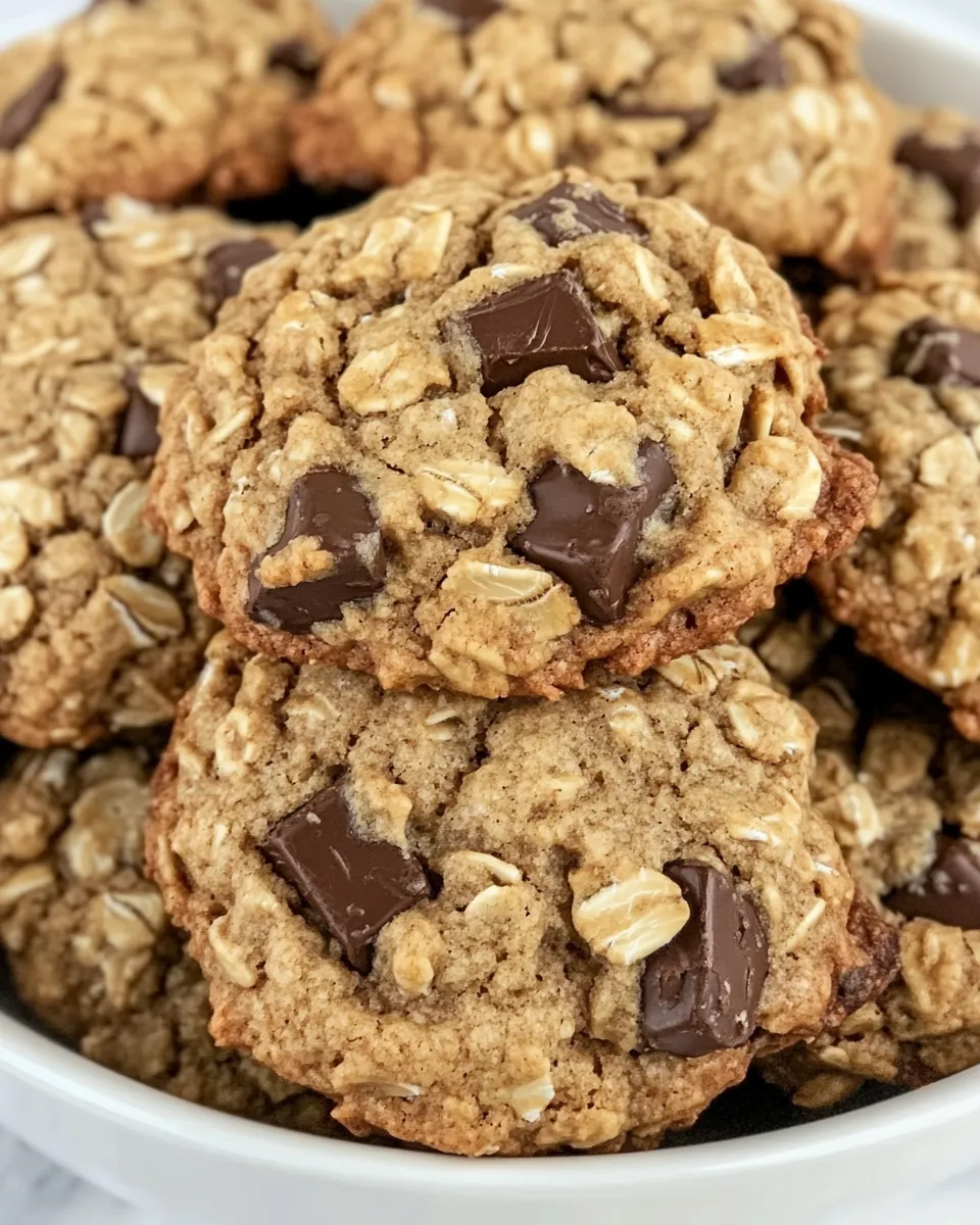 Classic Chocolate Chunk Oatmeal Cookies image