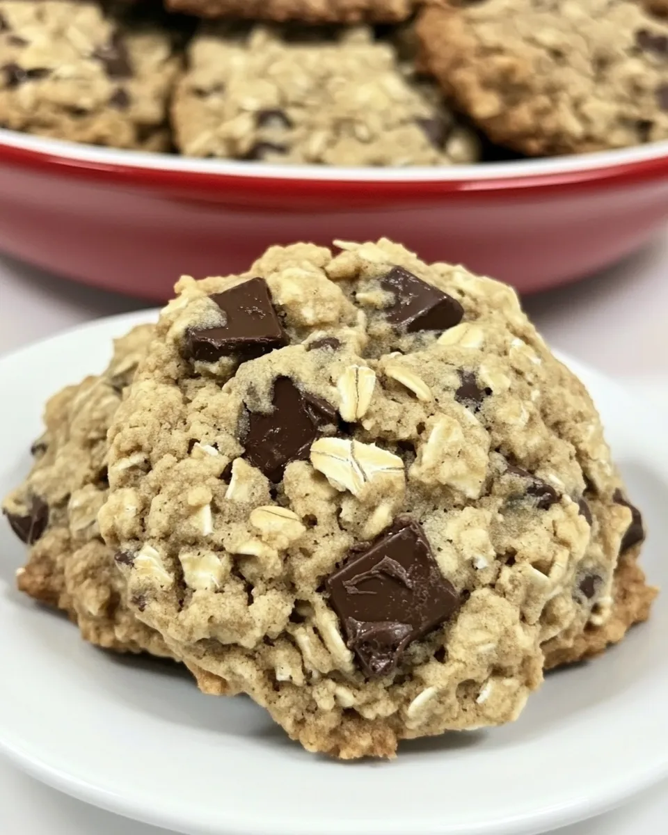 Delicious Chocolate Chunk Oatmeal Cookies dish photo