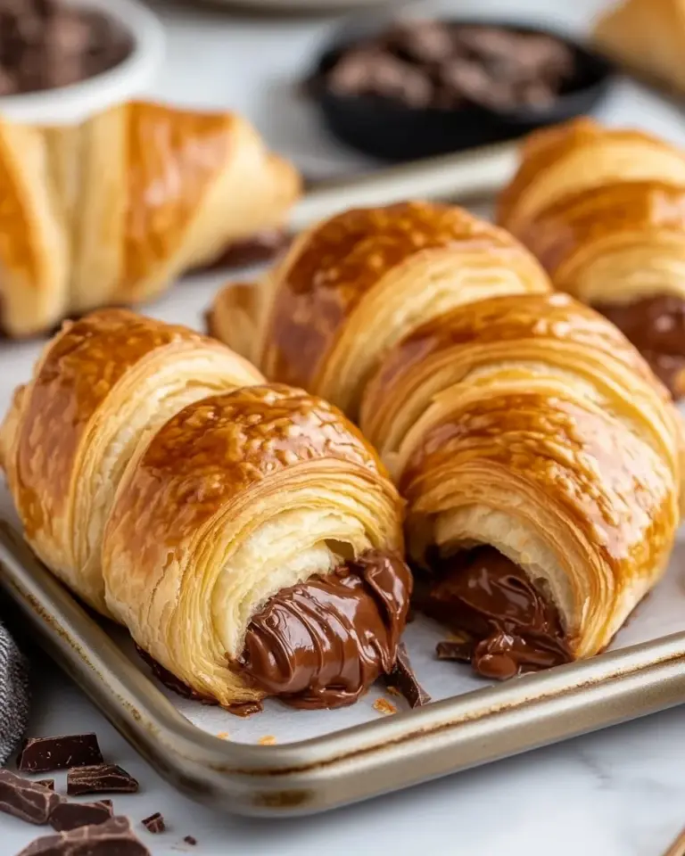 Homemade Chocolate Croissant Recipe (Sheet Pan) photo