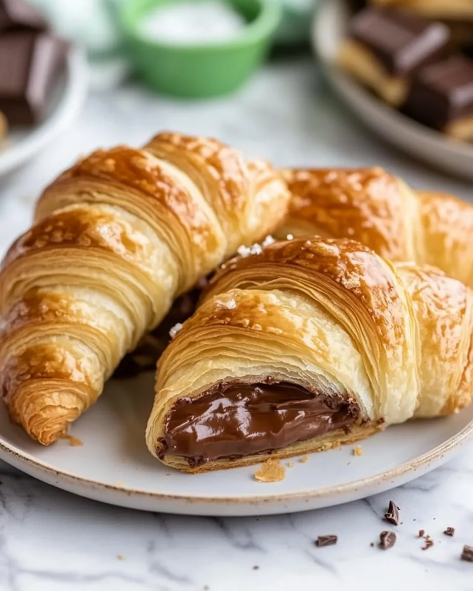 Classic Chocolate Croissant Recipe (Sheet Pan) image