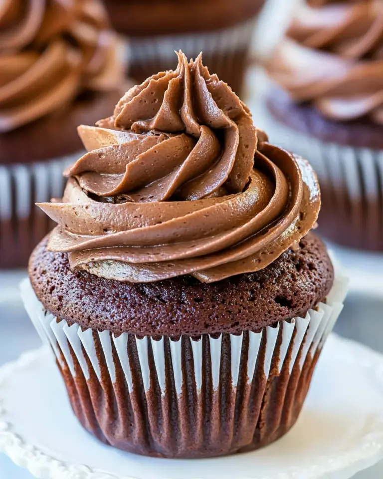 Homemade Chocolate Cupcake Recipe photo