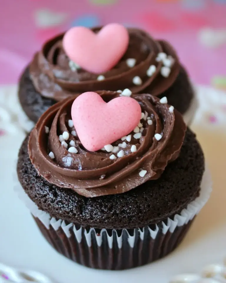 Homemade Chocolate Cupcakes For Two photo