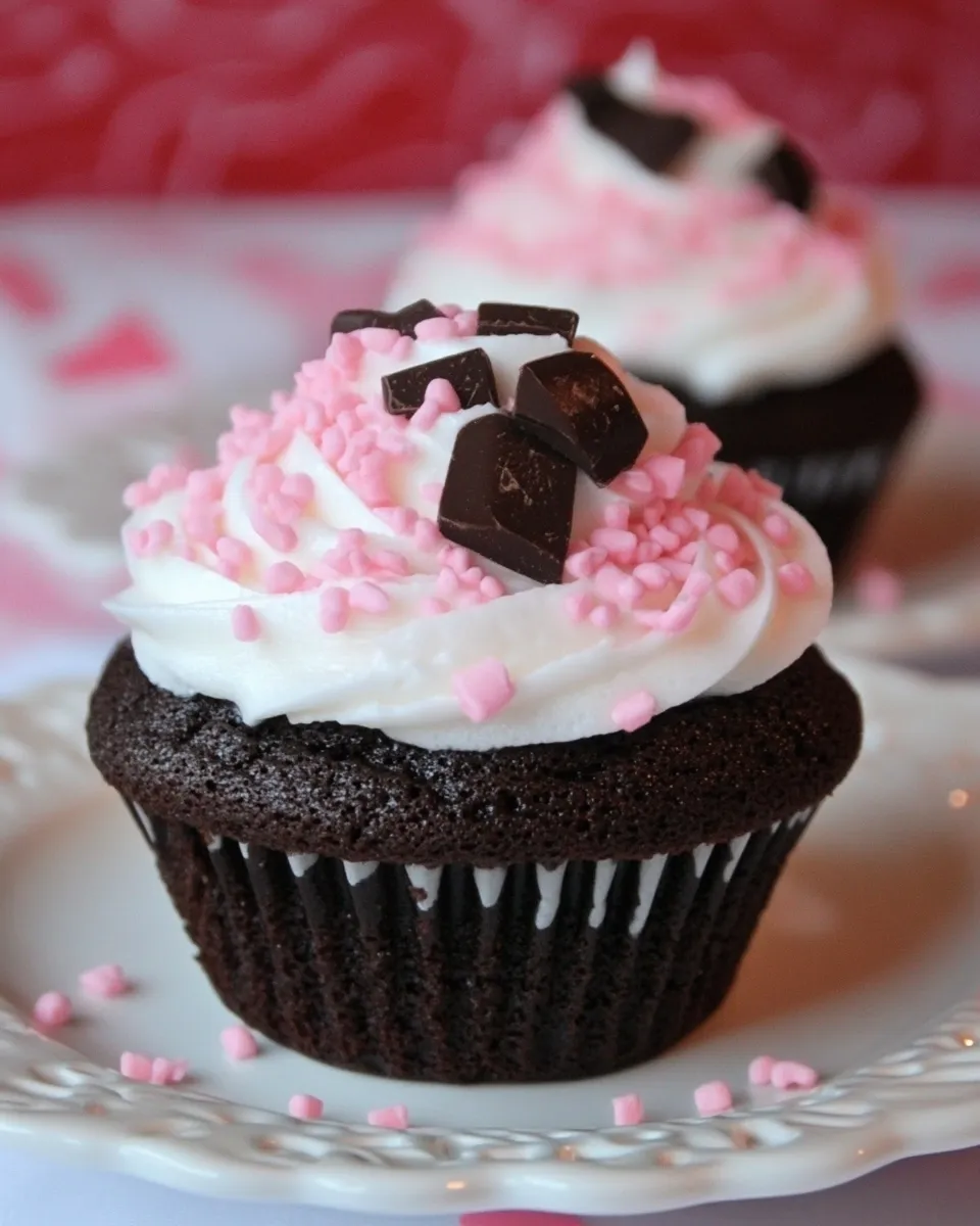Delicious Chocolate Cupcakes For Two shot
