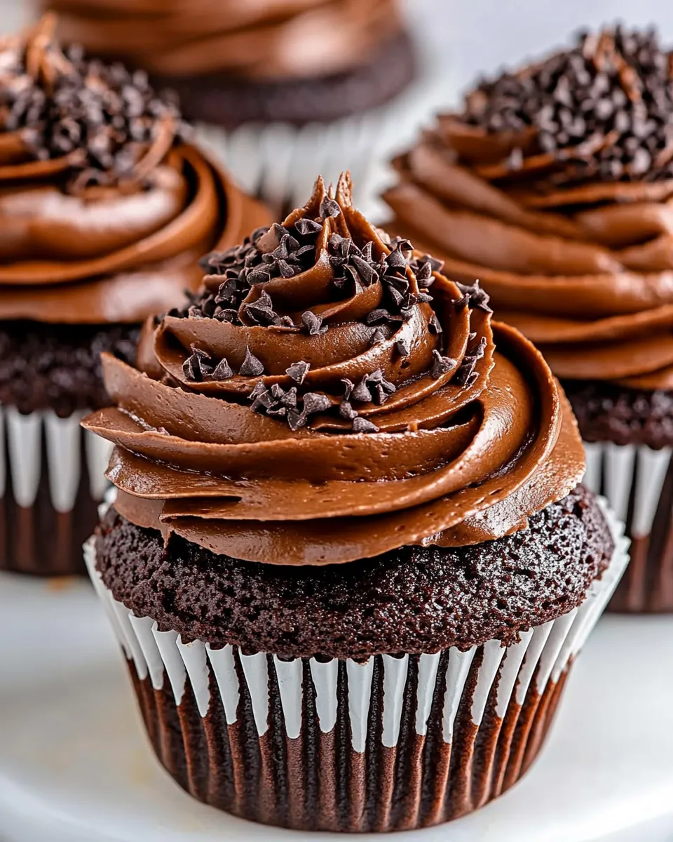 Delicious Chocolate Cupcakes Recipe shot