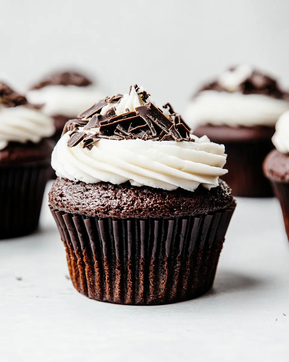 Homemade Chocolate Cupcakes with Buttercream Frosting Recipe photo