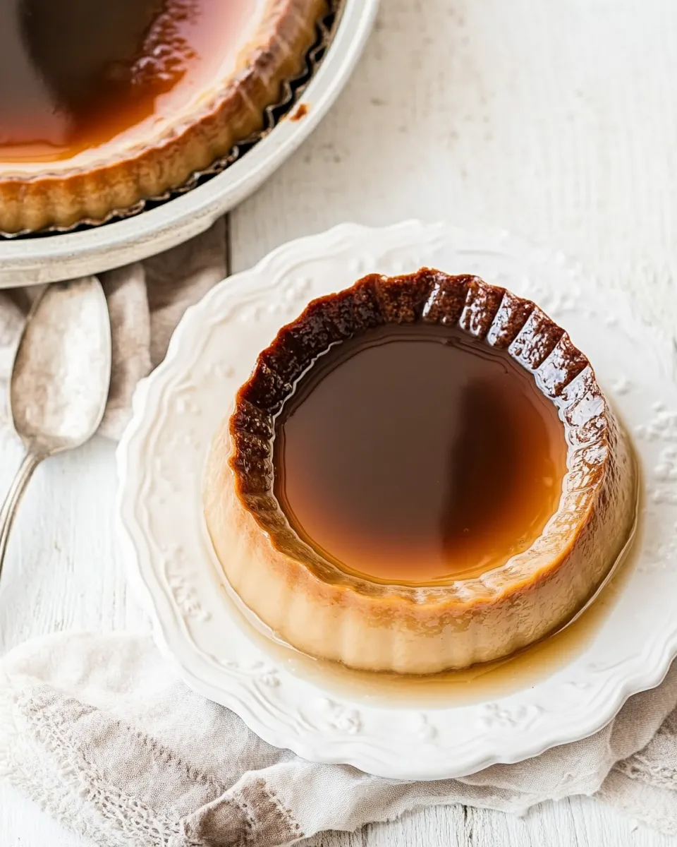 Easy Chocolate Flan Recipe (Flan de Chocolate) recipe photo