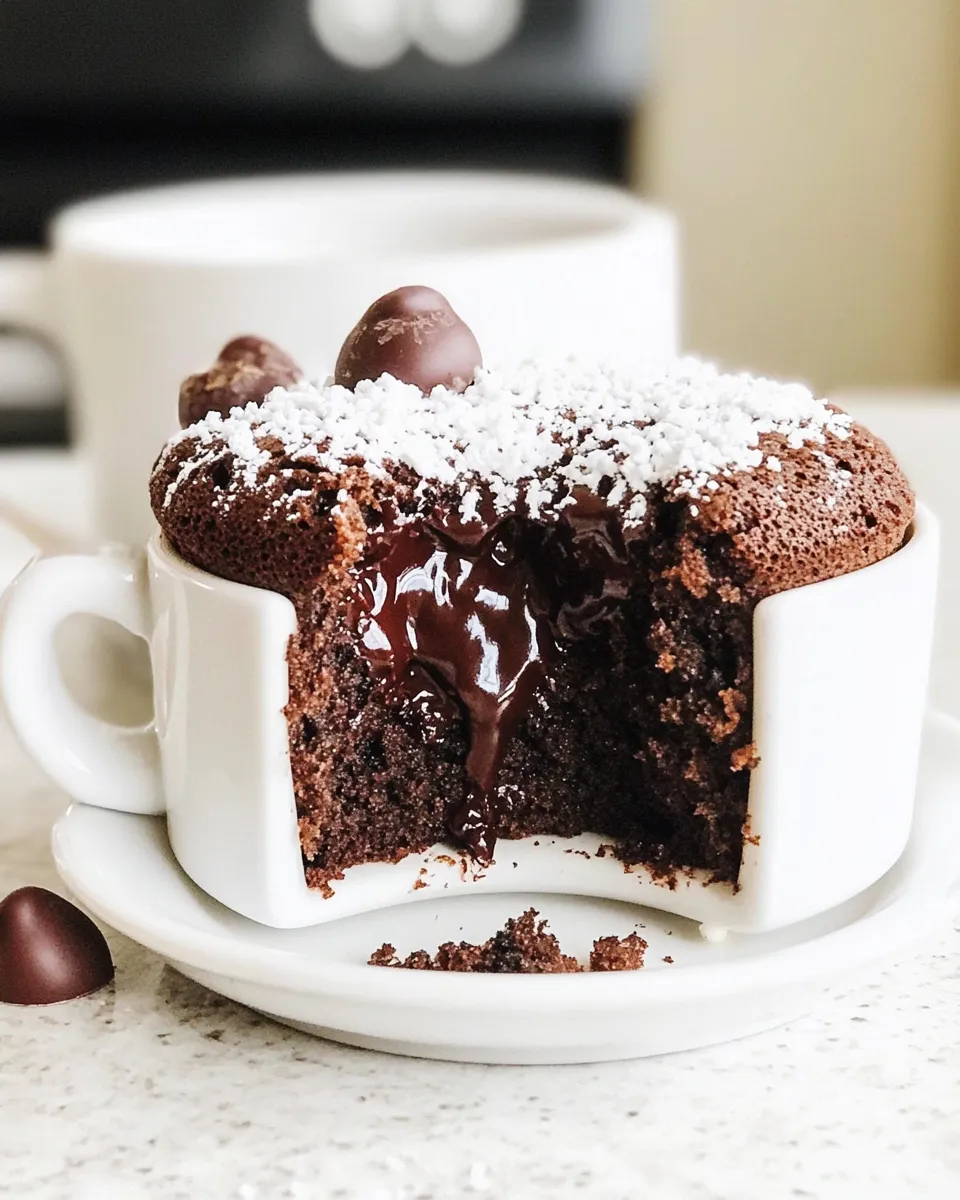 Classic Chocolate Molten Lava Mug Cake image